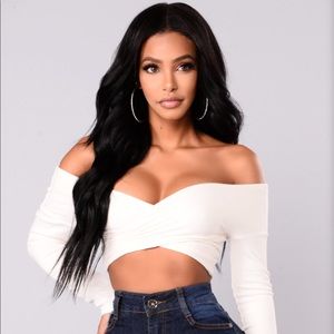 Fashion Nova Myina Criss Cross Top
